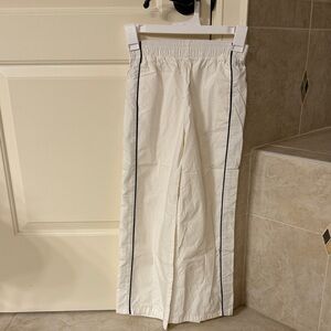 White H&M girls Pants with Black Trim